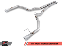 Charger l&#39;image dans la galerie, AWE Tuning S550 Mustang GT Cat-back Exhaust - Track Edition (Chrome Silver Tips)
