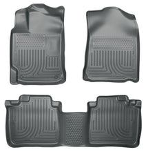 Carica l'immagine nel visualizzatore di Gallery, Husky Liners 2012 Toyota Camry WeatherBeater Combo Gray Floor Liners