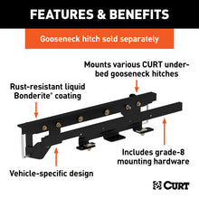 Load image into Gallery viewer, Curt 13-16 Ram 1500 Double Lock Gooseneck Installation Brackets