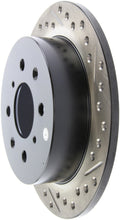 Carica l'immagine nel visualizzatore di Gallery, StopTech 90-96 Acura Integra / 97-01 Integra (Exc. Type R) Slotted &amp; Drilled Left Rear Rotor