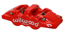गैलरी व्यूवर में इमेज लोड करें, Wilwood Caliper-Aero4 - Red 1.12/1.12in Pistons 0.81in Disc