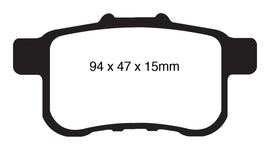 EBC 09-14 Acura TSX 2.4 Redstuff Rear Brake Pads