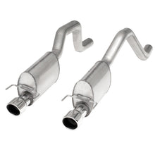 Carica l'immagine nel visualizzatore di Gallery, Stainless Works 2006-13 Corvette C6ZO6/ZR1 3in Axleback Chambered Mufflers Dual 4in Rolled Edge Tips