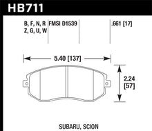 Carica l'immagine nel visualizzatore di Gallery, Hawk 13 Subaru BRZ / 13 Scion FR-S HP Plus Front Street Brake Pads