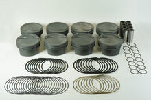 Carica l&#39;immagine nel visualizzatore di Gallery, Mahle MS Piston Set GM LS 363ci 3.800in Bore 4in Stroke 6.125in Rod .927 Pin -16cc 9.3 CR Set of 8
