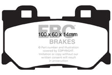 Charger l&#39;image dans la galerie, EBC 08-13 Infiniti FX50 5.0 Redstuff Rear Brake Pads