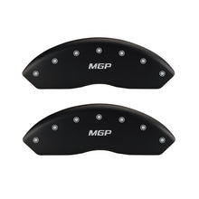 Cargar imagen en el visor de la galería, MGP Front set 2 Caliper Covers Engraved Front HHR Red finish silver ch