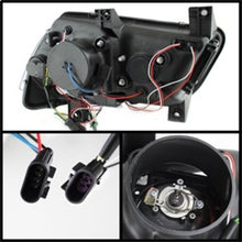 Laden Sie das Bild in den Galerie-Viewer, Spyder Dodge Charger 11-14 Projector Headlights Halogen - Light Tube DRL Blk PRO-YD-DCH11-LTDRL-BK