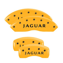 Cargar imagen en el visor de la galería, MGP 4 Caliper Covers Engraved Front &amp; Rear Acura Yellow finish black ch