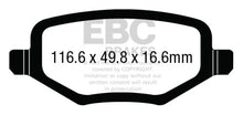 गैलरी व्यूवर में इमेज लोड करें, EBC 12+ Chrysler Town &amp; Country 3.6 Greenstuff Rear Brake Pads