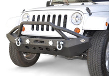 Load image into Gallery viewer, DV8 Offroad 07-18 Jeep Wrangler JK/JL FS-8 Mid Length Steel Front Bumper w/ LED Lights