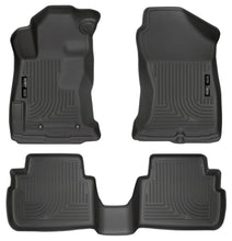 Carica l'immagine nel visualizzatore di Gallery, Husky Liners 2017 Subaru Impreza Weatherbeater Black Front &amp; 2nd Seat Floor Liners