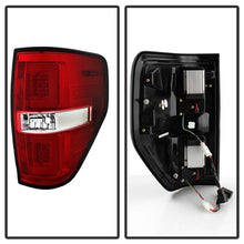 Charger l&#39;image dans la galerie, Spyder 09-14 Ford F150 V2 Light Bar LED Tail Lights - Red Clear (ALT-YD-FF15009V2-LBLED-RC)