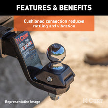 Carica l&#39;immagine nel visualizzatore di Gallery, Curt RockerBall 5in Drop Cushion Hitch Trailer Ball
