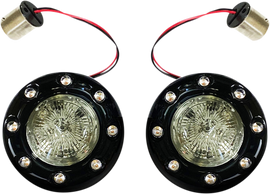 CUSTOM DYNAMICS Bullet Turn Signal 1156 - Black - Smoke Lens PB-BR-RR 56-BS