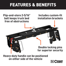 Load image into Gallery viewer, Curt 03-10 Dodge Ram 3500 Double Lock Gooseneck Hitch Kit w/Installation Brackets