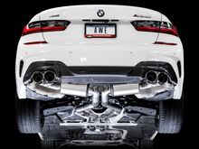 Charger l&#39;image dans la galerie, AWE Tuning 2019+ BMW M340i (G20) Resonated Touring Edition Exhaust - Quad Diamond Black Tips