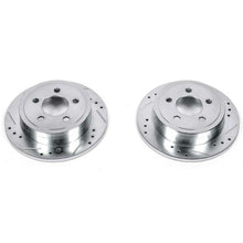 Carica l&#39;immagine nel visualizzatore di Gallery, Power Stop 03-07 Jeep Liberty Rear Evolution Drilled &amp; Slotted Rotors - Pair