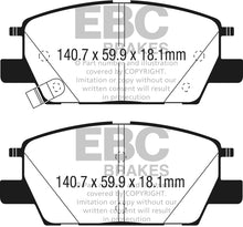 Carica l&#39;immagine nel visualizzatore di Gallery, EBC 2016+ Chevrolet Malibu 1.5L Turbo (Elec PB) Greenstuff Front Brake Pads