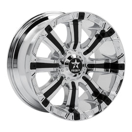 RBP 94R 20x10 6x135/139.7 BP / 4.5 BS / -25mm Offset 87mm CB Chrome w/Black Inserts Wheel