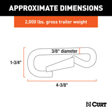 Load image into Gallery viewer, Curt 3/8in Snap Hook (2000lbs Packaged)