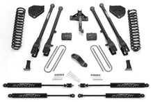 Carica l&#39;immagine nel visualizzatore di Gallery, Fabtech 2017 Ford F450/F550 4WD Diesel 6in 4 Link System w/Stealth Shocks