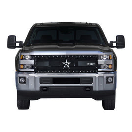 RBP RX-3 Series Studded Frame 1pc. Grille 15-17 Chevrolet Silverado HD 2500/3500 - Black