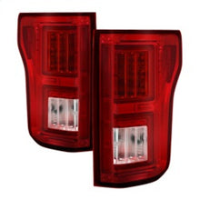 Carica l&#39;immagine nel visualizzatore di Gallery, Spyder Ford F150 2015-2017 Light Bar LED Tail Lights - Red Clear ALT-YD-FF15015-LBLED-RC
