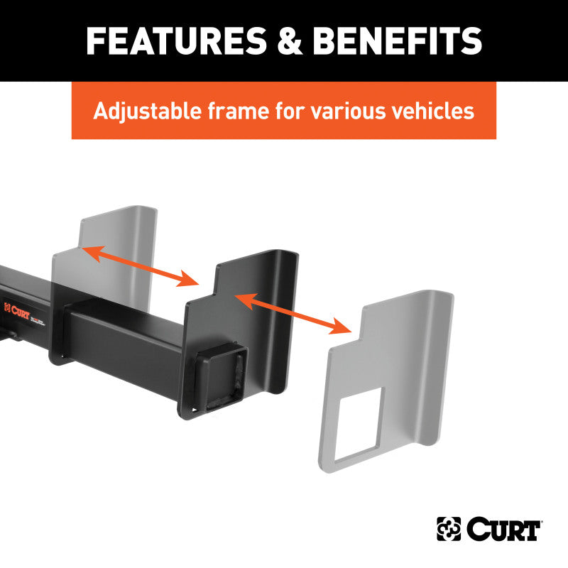 Curt Universal Weld-On Trailer Hitch 2in Receiver (18in to 43in Frames 3-1/8in Drop)