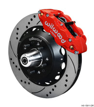 Carica l&#39;immagine nel visualizzatore di Gallery, Wilwood Narrow Superlite 6R Front Big Brake Kit 14.00in SRP Drilled and Slotted Rotor - Red