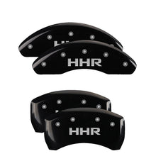 Charger l&#39;image dans la galerie, MGP 4 Caliper Covers Engraved Front &amp; Rear HHR Black finish silver ch