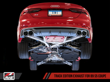 Charger l&#39;image dans la galerie, AWE Tuning Audi B9 S5 Coupe 3.0T Track Edition Exhaust - Diamond Black Tips (90mm)
