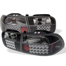 Carica l&#39;immagine nel visualizzatore di Gallery, Spyder Honda Civic 92-95 3DR LED Tail Lights Black ALT-YD-HC92-3D-LED-BK