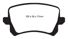 Laden Sie das Bild in den Galerie-Viewer, EBC 15+ Audi Q3 2.0 Turbo Redstuff Rear Brake Pads