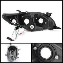 Carica l&#39;immagine nel visualizzatore di Gallery, Spyder Toyota Corolla 11-13 Projector Headlights Halogen Model Only - DRL LED Blk PRO-YD-TC11-DRL-BK