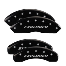 Charger l&#39;image dans la galerie, MGP 4 Caliper Covers Engraved Front &amp; Rear MGP Black finish silver ch