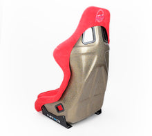 Cargar imagen en el visor de la galería, NRG FRP Bucket Seat ULTRA Edition - Large (Red Alcantara/Gold Glitter Back)