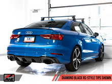 Cargar imagen en el visor de la galería, AWE Tuning 17-19 Audi RS3 8V SwitchPath Exhaust w/Diamond Black RS-Style Tips