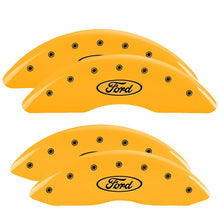 Charger l&#39;image dans la galerie, MGP 4 Caliper Covers Engraved Front &amp; Rear ST Yellow finish black ch