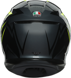 AGV K6 Helmet - Flash - Gray/Black/Lime - XL 216301O2MY01110