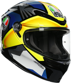 AGV K6 Helmet - Joan - Black/Blue/Yellow - 2XL 216301O2MY01211