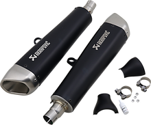 Carica l&#39;immagine nel visualizzatore di Gallery, AKRAPOVIC Black Titanium Mufflers S-T12SO2-HCQTBL