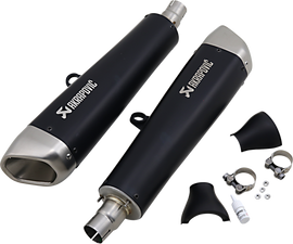 AKRAPOVIC Black Titanium Mufflers S-T12SO2-HCQTBL