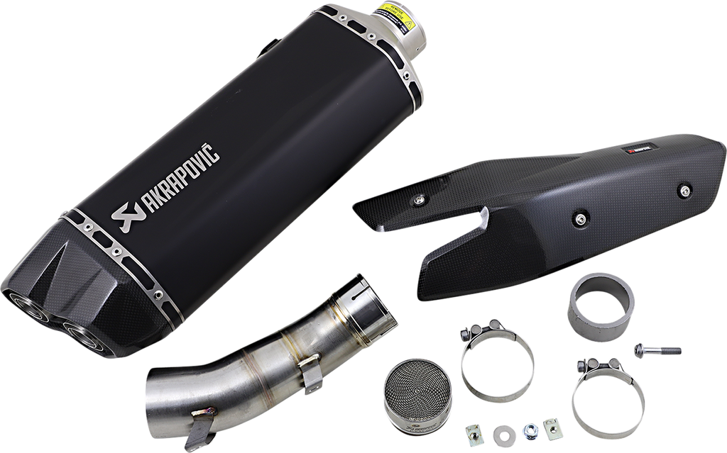 AKRAPOVIC Z H2 Titanium Muffler - Black S-K10SO25HGITBL