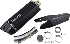AKRAPOVIC Z H2 Titanium Muffler - Black S-K10SO25HGITBL