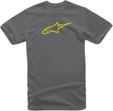 ALPINESTARS Ageless T-Shirt - Charcoal/Hi Vis Yellow - Medium 1032720301855M