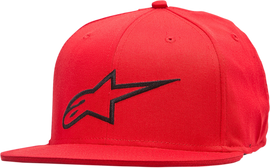 ALPINESTARS Ageless Flat Bill Hat - Red/Black - Small/Medium 1035810153010SM