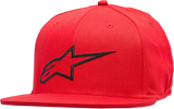 ALPINESTARS Ageless Flat Bill Hat - Red/Black - Small/Medium 1035810153010SM