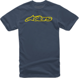 ALPINESTARS Blaze Classic T-Shirt - Navy/Yellow - XL 1032720327050XL