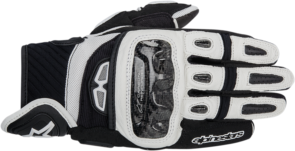 ALPINESTARS GP-Air Leather Gloves - Black/White - Small 3567914-12-S
